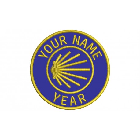 Parche Bordado Camino de Santiago (Personalizable)