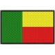BENIN FLAG Embroidered Patch