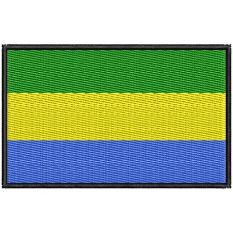 Parche Bordado Bandera GABON