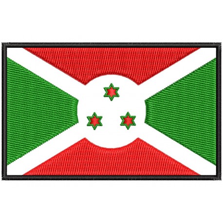 BURUNDI FLAG Embroidered Patch