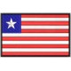 LIBERIA FLAG Embroidered Patch