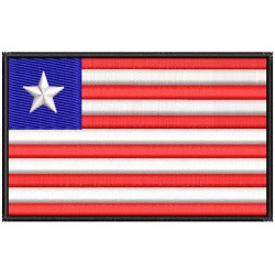 LIBERIA FLAG Embroidered Patch