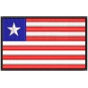 Parche Bordado Bandera LIBERIA