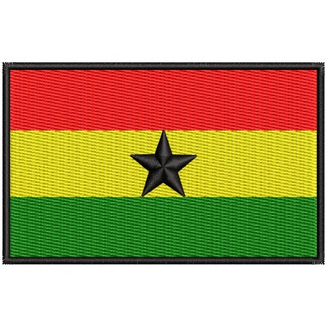 Parche Bordado Bandera GHANA