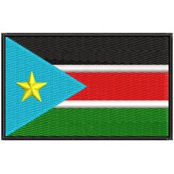 SOUTH SUDAN FLAG Embroidered Patch