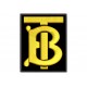 Parche Bordado BURBERRY (Bordado ORO / Fondo NEGRO)