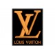 Parche Bordado LOUIS VUITTON (Bordado BRONCE / Fondo NEGRO)