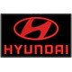 Parche Bordado HYUNDAI (Bordado ROJO / Fondo NEGRO)