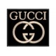 Parche Bordado GUCCI (Bordado BEIGE / Fondo NEGRO)