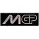 Parche Bordado MOTO GP (Bordado GRIS METAL / Fondo NEGRO)