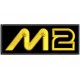 Parche Bordado MOTO2 (Bordado ORO / Fondo NEGRO)