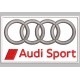 Parche Bordado AUDI Sport (Fondo BLANCO)