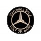 Parche Bordado MERCEDES-BENZ (Bordado BEIGE-ARENA / Fondo NEGRO)