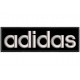 Parche Bordado ADIDAS (Bordado PLATA / Fondo NEGRO)