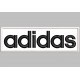 Parche Bordado ADIDAS (Bordado NEGRO / Fondo BLANCO)