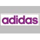 Parche Bordado ADIDAS (Bordado VIOLETA / Fondo BLANCO)