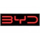 Parche Bordado BYD (Bordado ROJO / Fondo NEGRO)