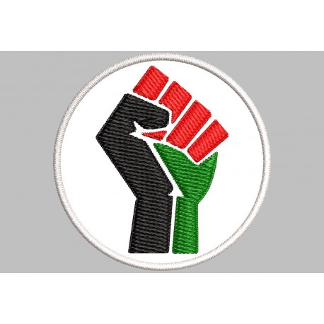 Parche Bordado PALESTINA LIBRE (Fondo BLANCO)