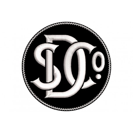 Parche Bordado SUPERDRIVE (Bordado BLANCO / Fondo NEGRO)