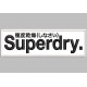 Parche Bordado SUPERDRY (Bordado NEGRO / Fondo BLANCO)