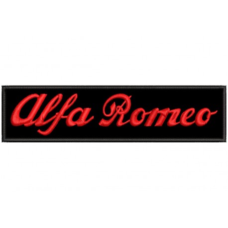 ALFA ROMEO (Letters) Embroidered Patch