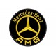 Parche Bordado MERCEDES-BENZ AMG (Bordado ORO / Fondo NEGRO)