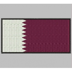 QATAR FLAG Embroidered Patch