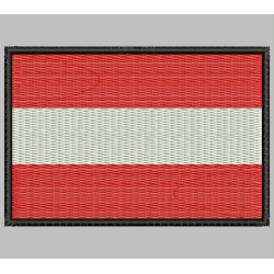 AUSTRIA FLAG Embroidered Patch