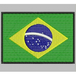 Parche Bordado Bandera BRASIL