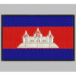 Parche Bordado Bandera CAMBOYA