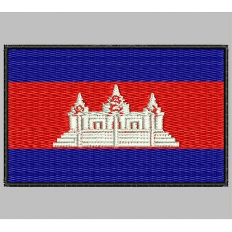 Parche Bordado Bandera CAMBOYA