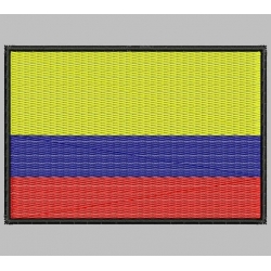 COLOMBIA FLAG Embroidered Patch