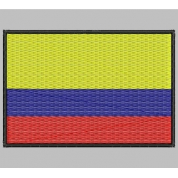 Parche Bordado Bandera COLOMBIA