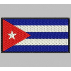 Parche Bordado Bandera CUBA