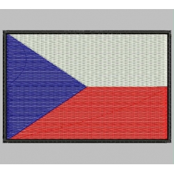 CZECH REPUBLIC FLAG Embroidered Patch