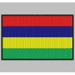 MAURITIUS FLAG Embroidered Patch