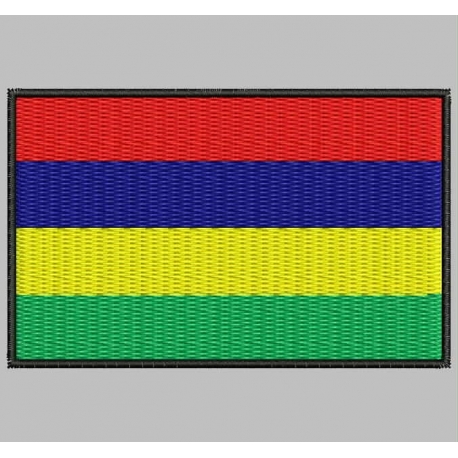 MAURITIUS FLAG Embroidered Patch