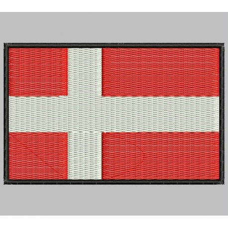 DENMARK FLAG Embroidered Patch