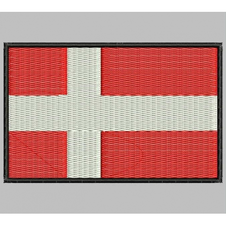 DENMARK FLAG Embroidered Patch
