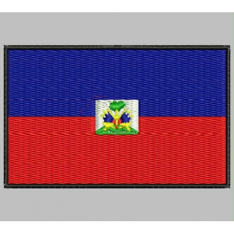 Parche Bordado Bandera HAITI