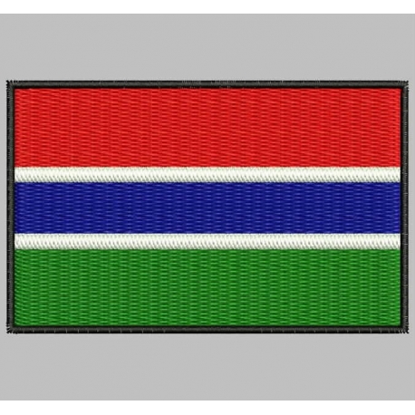 GAMBIA FLAG Embroidered Patch