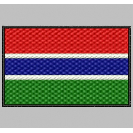 Parche Bordado Bandera GAMBIA