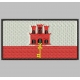 GIBRALTAR FLAG Embroidered Patch